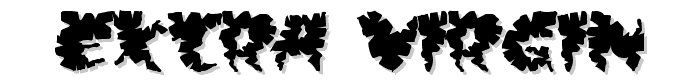 Extra virgin font